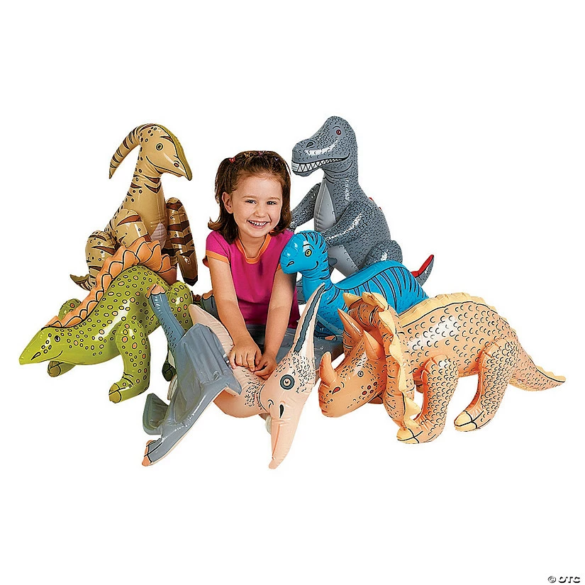 Buy 𧨠Jumbo Inflatable Dinosaurs - 6 Pc. β