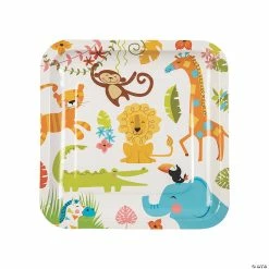 Brand new 🛒 Jungle Baby Shower Paper Dinner Plates - 8 Ct. 🔔