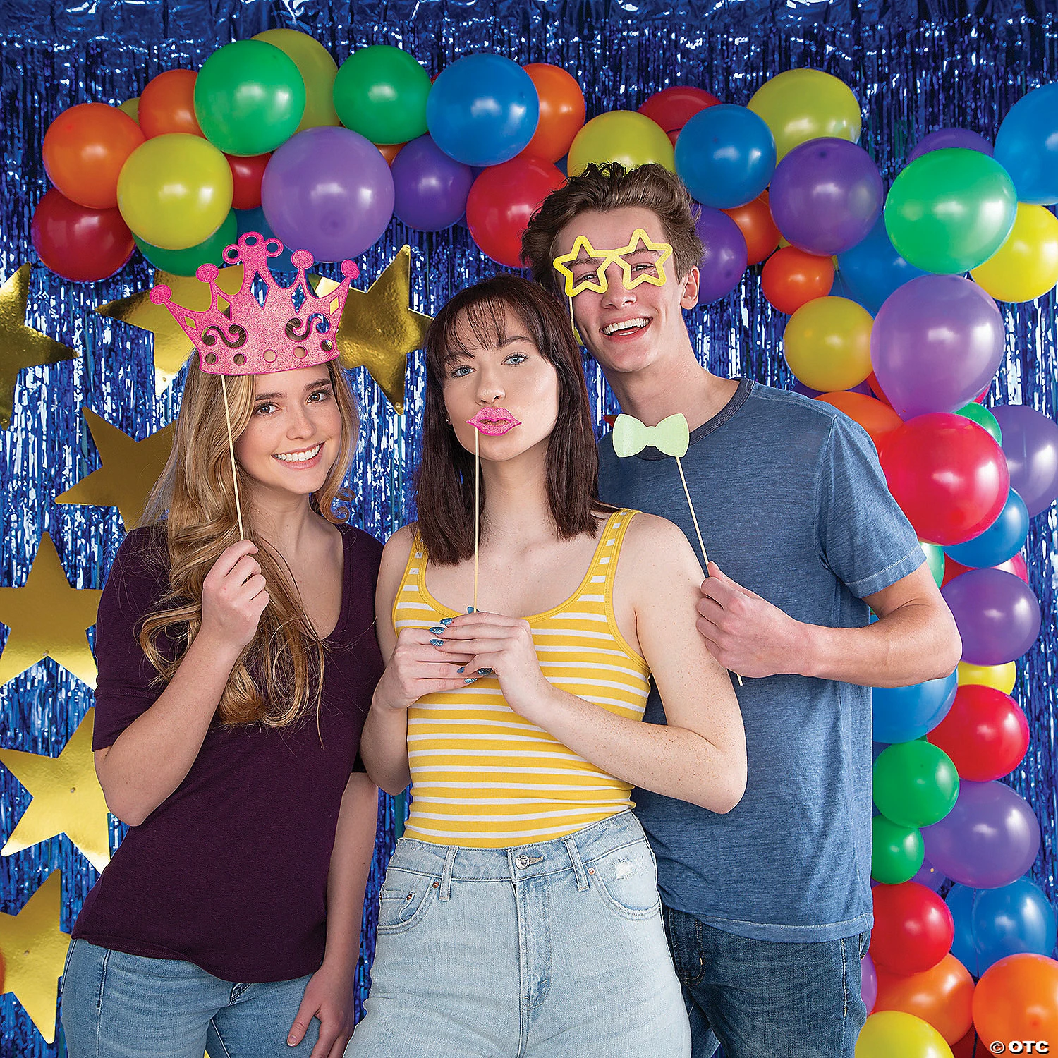 Best deal π Large Metallic Fringe Backdrop Curtains π - Image 3