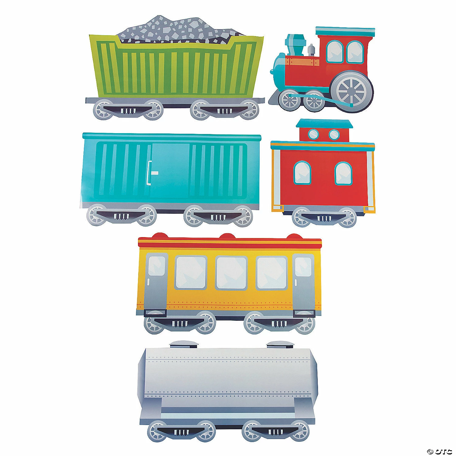 Coupon π₯ Large Train Cutouts - 6 Pc. β