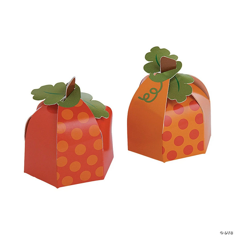 Cheapest π Lilβ Pumpkin Party Favor Boxes - 12 Pc. βοΈ