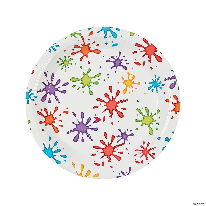 Hot Sale โญ Little Artist Paper Dinner Plates - 8 Ct. ๐