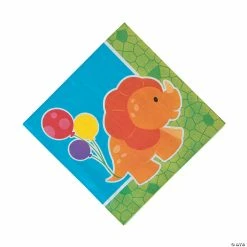 Budget 🎁 Little Dino Party Luncheon Napkins - 16 Pc. 🔔