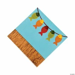 Deals 😀 Little Fisherman Luncheon Napkins - 16 Pc. 😉