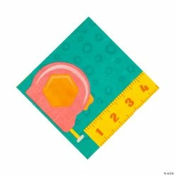 Best Pirce 🤩 Little Handyman Measuring Tape Luncheon Napkins - 16 Pc. 🎁