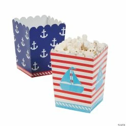 Best Pirce 😍 Little Sailor Mini Popcorn Boxes - 24 Pc. 🤩