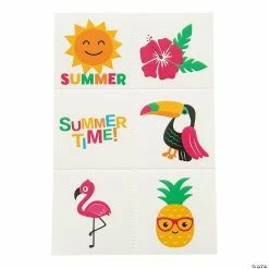 Deals 💯 Luau Tropical Temporary Tattoos - 72 Pc. 👍