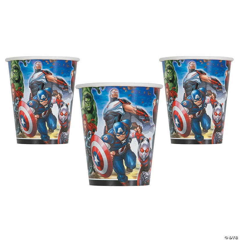 Brand new π Marvel Comics The Avengersβ’ Captain America, Ant-Man and Hulk Paper Cups - 8 Pc. π―