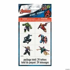 Deals 🔔 Marvel Comics The Avengers™ Temporary Tattoos - 4 Pc. 🔥