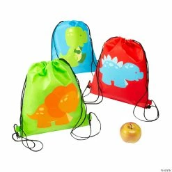 Best reviews of ✨ Medium Little Dino Drawstring Bags - 12 Pc. ❤️
