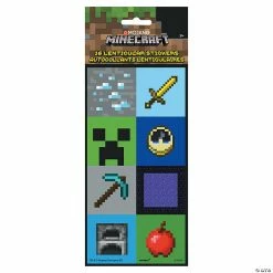 Cheap 💯 Minecraft® Lenticular Stickers - 16 Pc. 🔔
