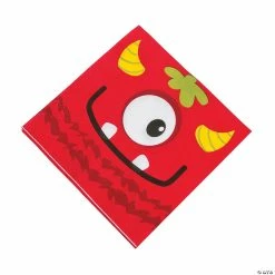 Flash Sale 🧨 Mini Monster with One Eye Luncheon Napkins - 16 Pc. 🎉