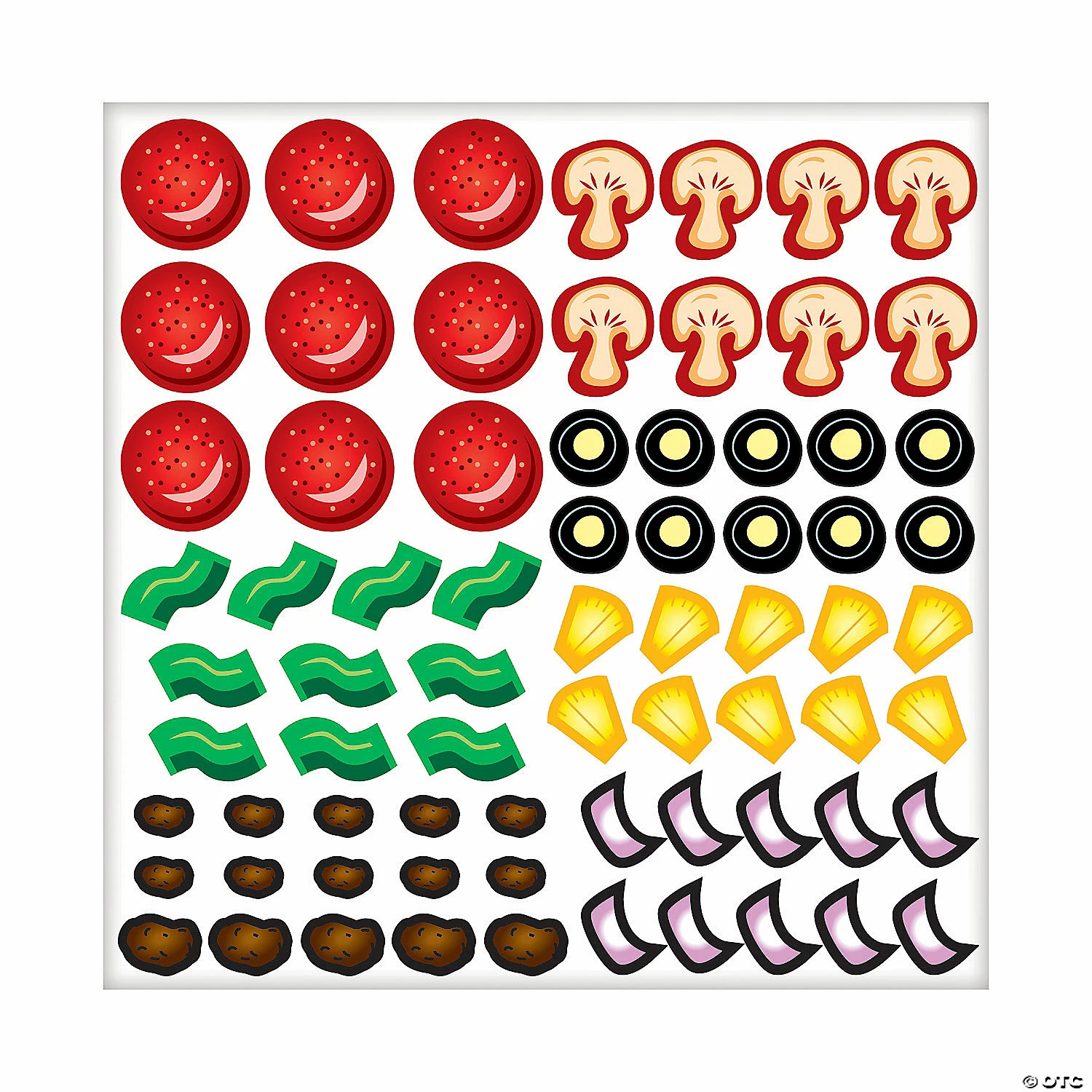Brand new β€οΈ Mini Pizza Sticker Scenes - 12 Pc. π - Image 3