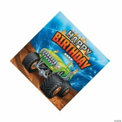 Cheap 🧨 Monster Truck Party Luncheon Napkins - 16 Pc. 👏