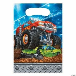New 😀 Monster Truck Party Treat Bags - 8 Pc. 😀