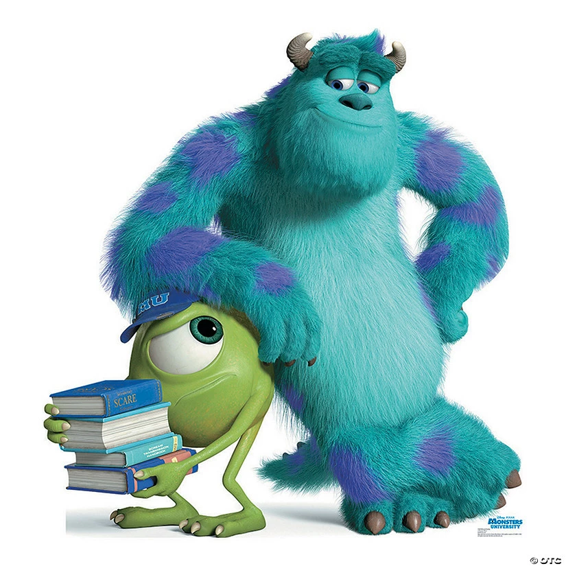 Hot Sale โจ Monsters University Mike & Sulley Life-Size Cardboard Stand-Up ๐