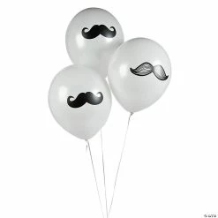 Flash Sale ⭐ Mustache 11" Latex Balloons - 12 Pc. 🥰