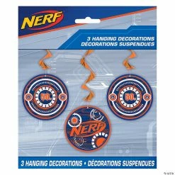 Best deal 😍 Nerf® Hanging Swirl Decorations - 3 Pc. 🧨