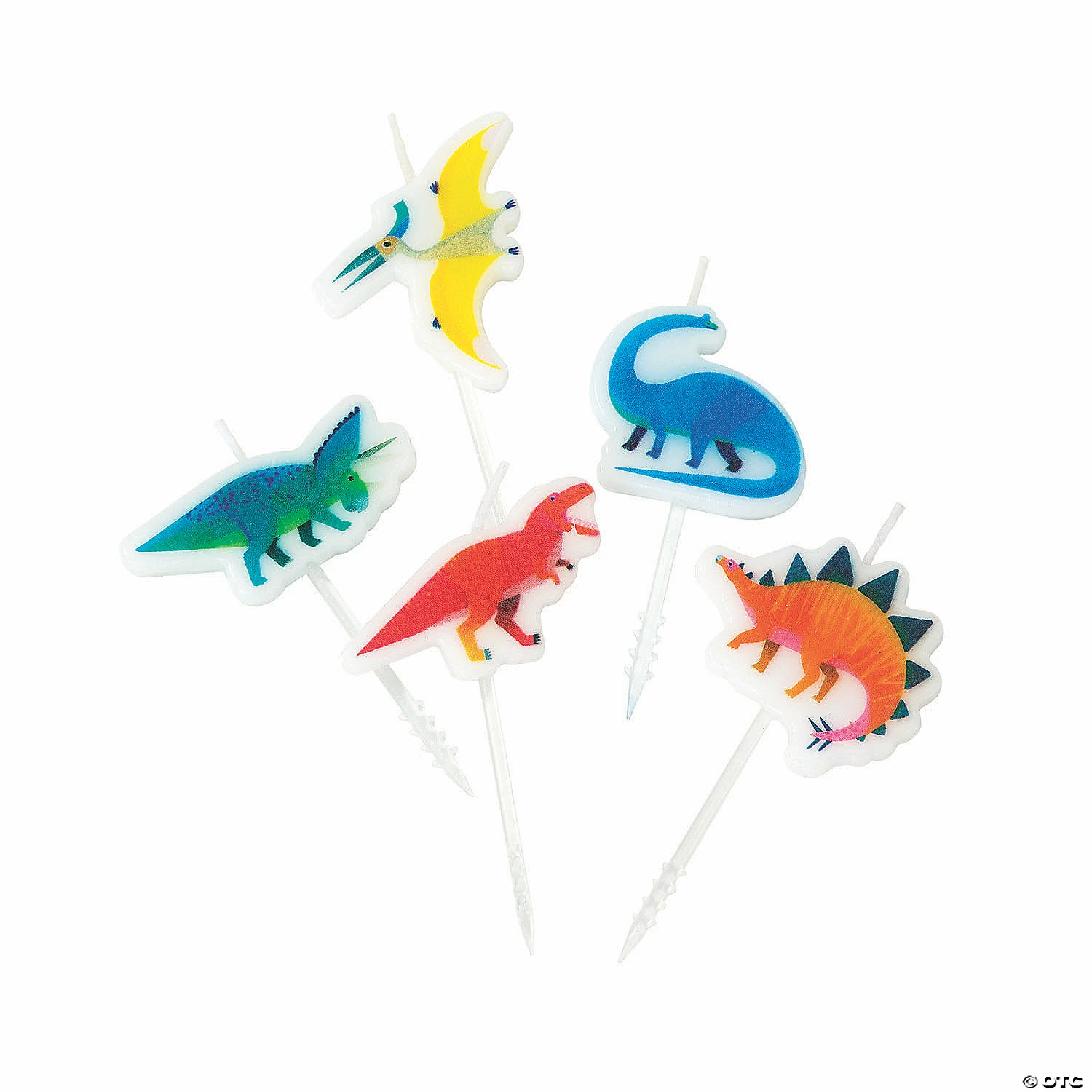 Budget π― Party Dinosaur-Shaped Candles - 5 Pc. π - Image 2