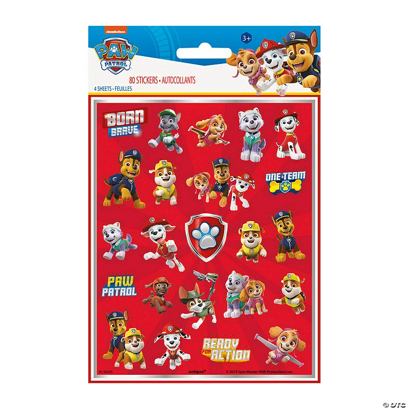 Coupon π€© Paw Patrolβ’ Stickers - 4 Pc. π