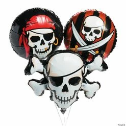 Budget 🎉 Pirate 18" Mylar Balloons - 3 Pc. 😀