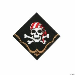 Deals ⌛ Pirate Paper Beverage Napkins - 16 Pc. 👏