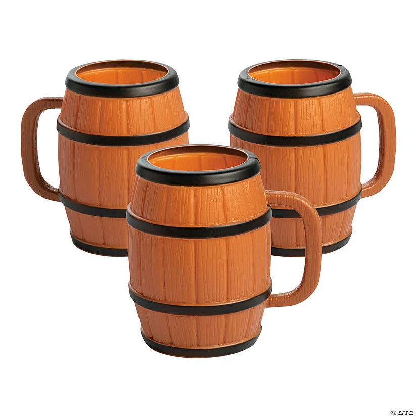 Best deal π Plastic Barrel Mugs - 12 Ct. π₯°