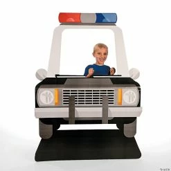 Best deal ❤️ Police Car Photo Cardboard Stand-Up 🥰