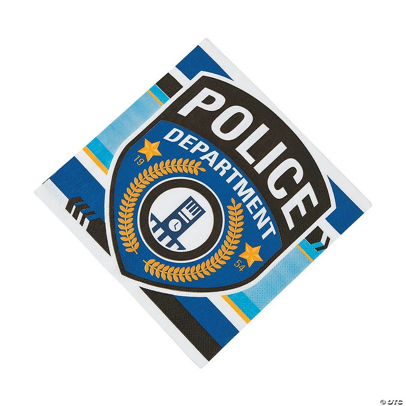Best Pirce βοΈ Police Party Luncheon Napkins - 16 Pc. π