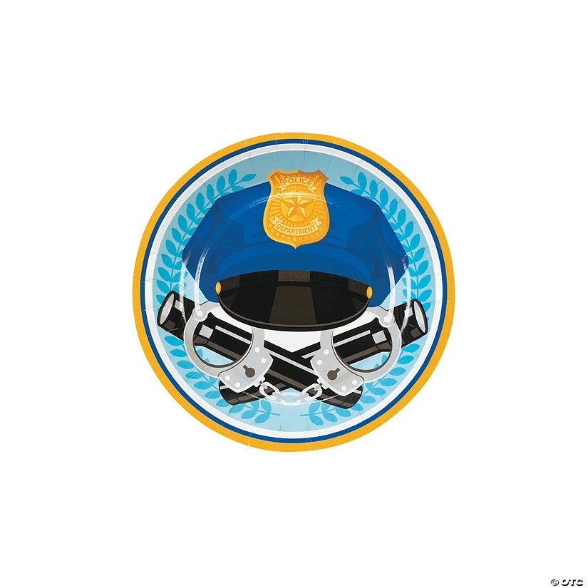 Deals ๐ Police Party Paper Dessert Plates - 8 Ct. ๐ฅฐ
