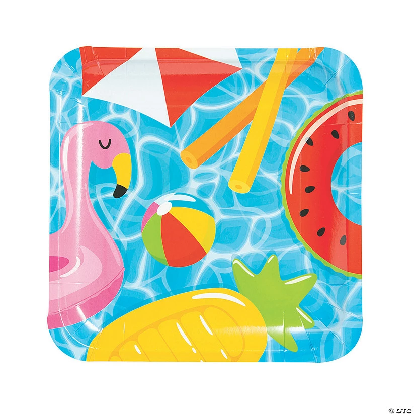 Deals π Pool Party Paper Dinner Plates - 8 Ct. π₯°