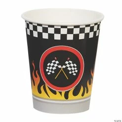 Best reviews of 😉 Racecar Racing Party Checkered Flag Paper Cups - 8 Pc. ⌛