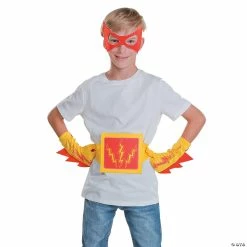 Cheap 🌟 Red & Yellow Superhero Accessories - 4 Pc. 🛒