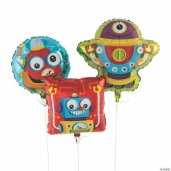 Outlet 🤩 Robot Party 18" - 19" Mylar Balloons - 3 Pc. 🌟
