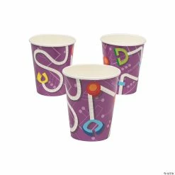 Cheap 🛒 Robot Party Circuit Boards & Pinchers Purple Paper Cups - 8 Pc. ❤️