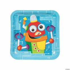 Cheapest ✨ Robot Party Paper Dinner Plates - 8 Ct. 🧨