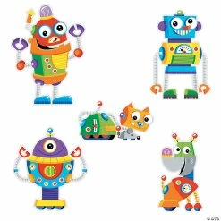 Promo ๐ Robot Party Wall Cutouts - 6 Pc. ๐