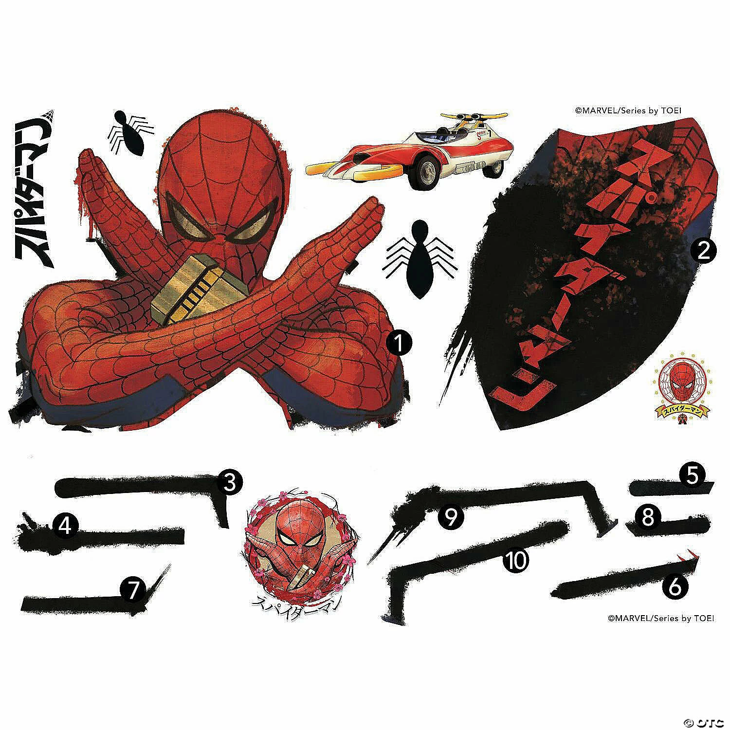 Promo π Roommates Marvel Spider-Man Japan Giant Peel And Stick Wall Decal π - Image 2