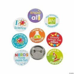 Best deal 🤩 Science Party Mini Buttons - 48 Pc. 🌟
