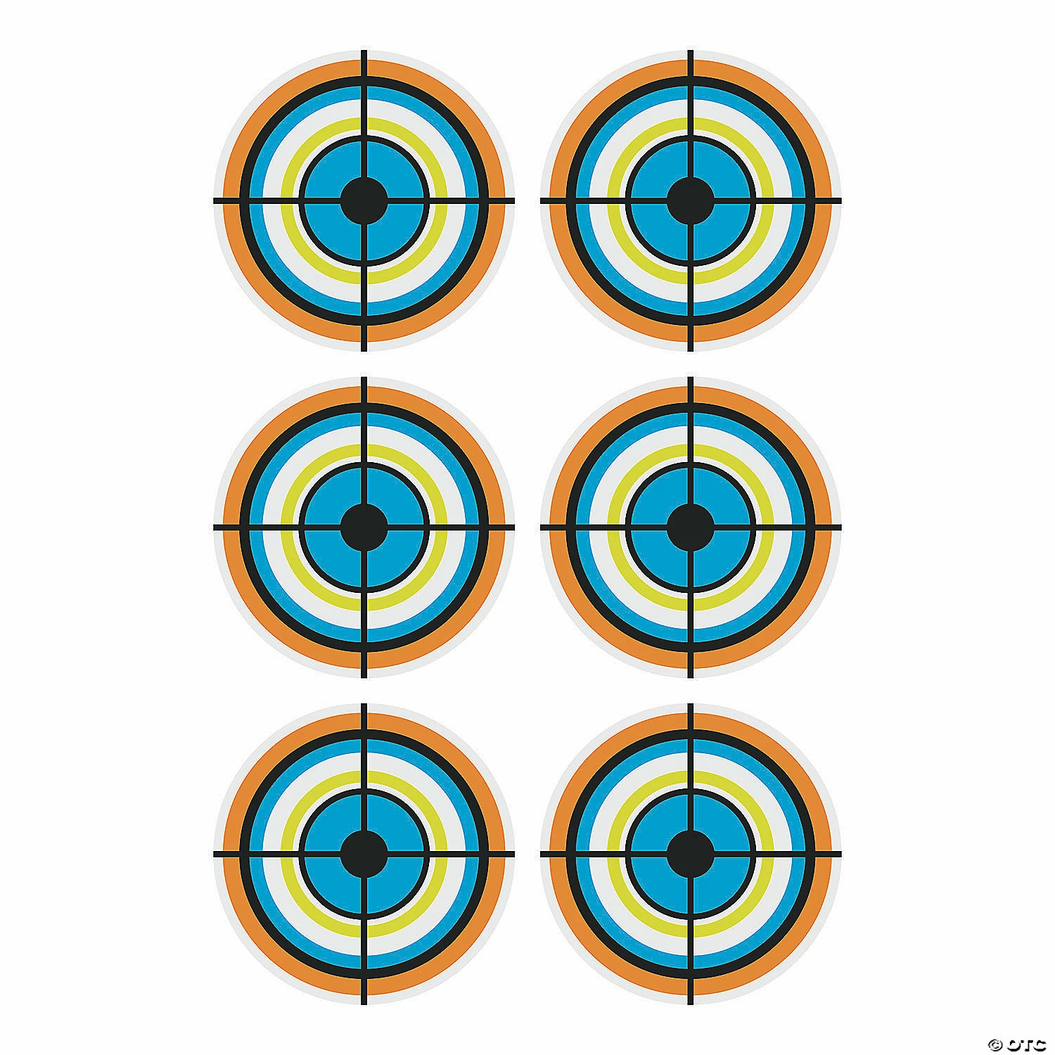 Best Sale π Small Dart Battle Target Cardboard Cutouts - 6 Pc. β