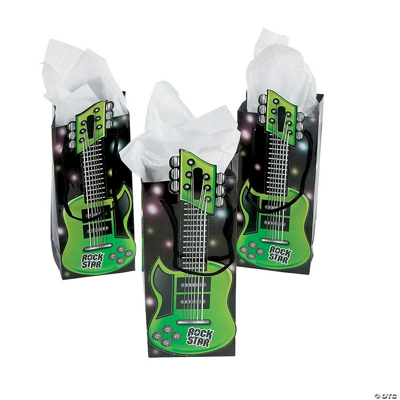 Promo ๐ Small Guitar Gift Bags - 12 Pc. ๐