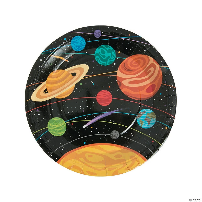 New ๐ Space Party Paper Dinner Plates - 8 Ct. ๐