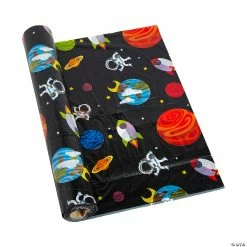 New ❤️ Space Party Plastic Tablecloth Roll 🛒