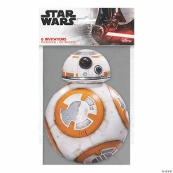 Outlet 😀 Star Wars™ BB-8 Invitations - 8 Pc. ⌛