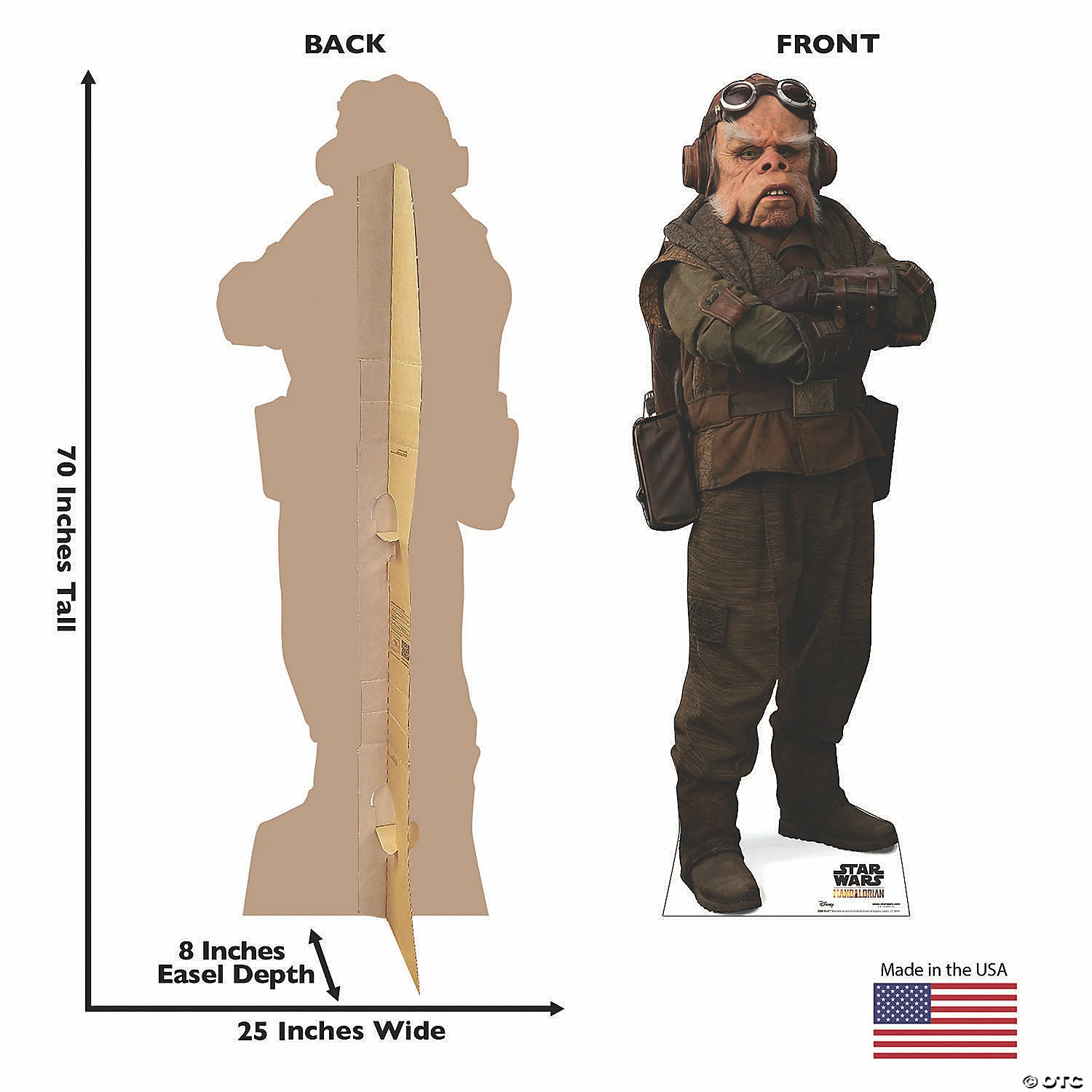 Budget ✔️ Star Wars™ The Mandalorian™ Kuiil Life-Size Cardboard Stand-Up 🥰 - Image 2