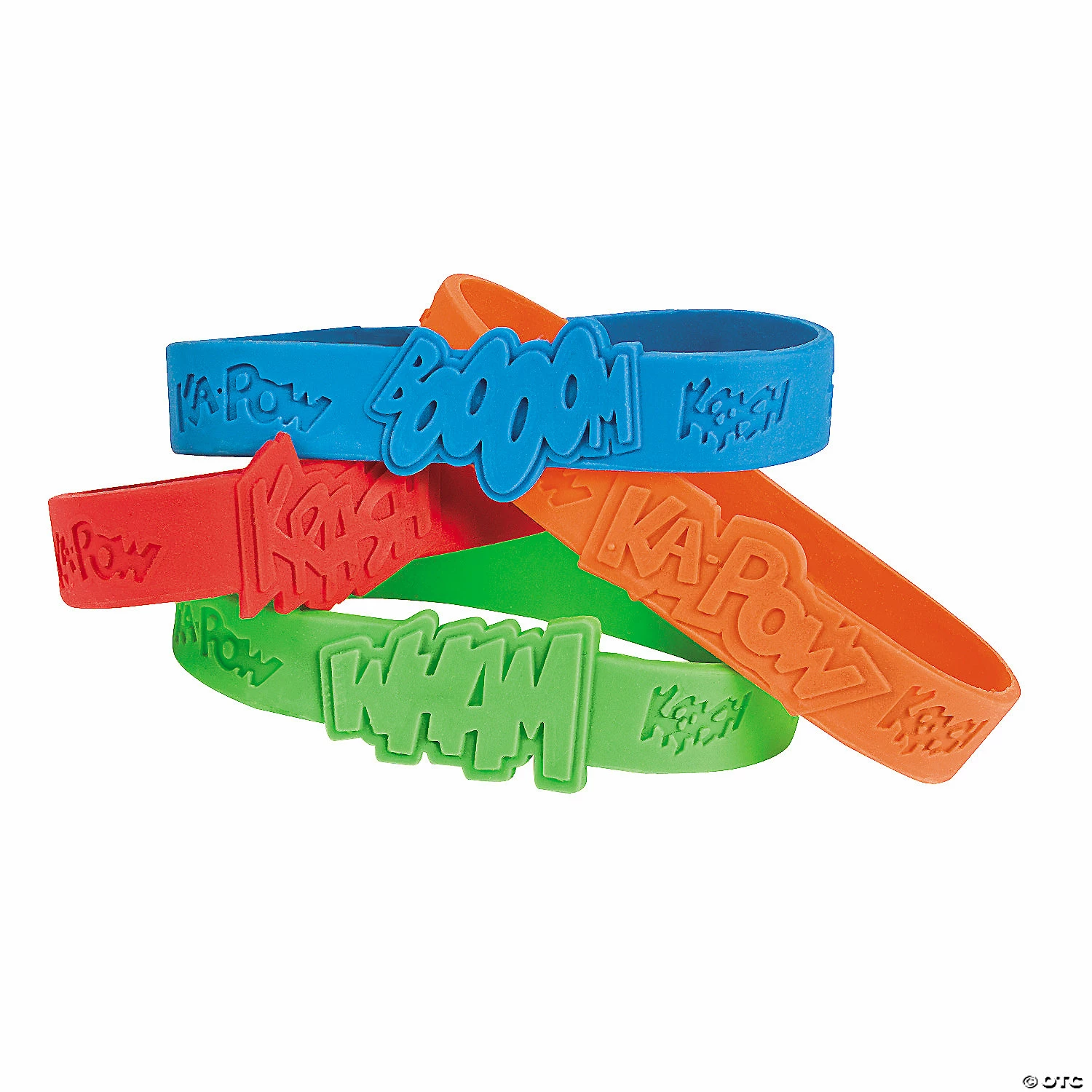 Promo β€οΈ Superhero Sayings Rubber Bracelets - 24 Pc. π
