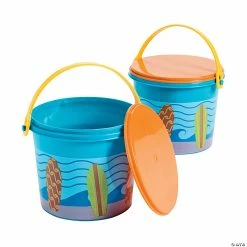 Cheap 👏 Surf’s Up Pails with Lid - 12 Pc. 💯