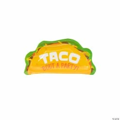 New 😉 Taco-Shaped Paper Dessert Plates - 8 Ct. 💯