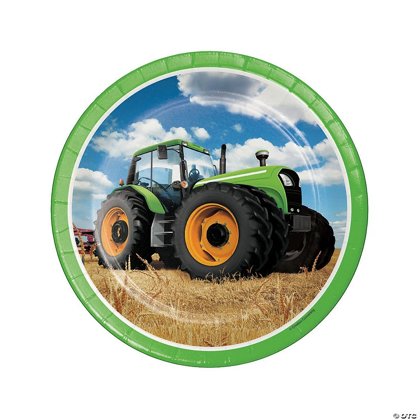 Best deal π Tractor Party Paper Dinner Plates - 8 Ct. π