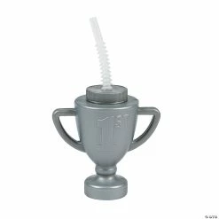 Best Pirce 👏 Trophy Cups with Lids & Straws - 12 Ct. 🎉